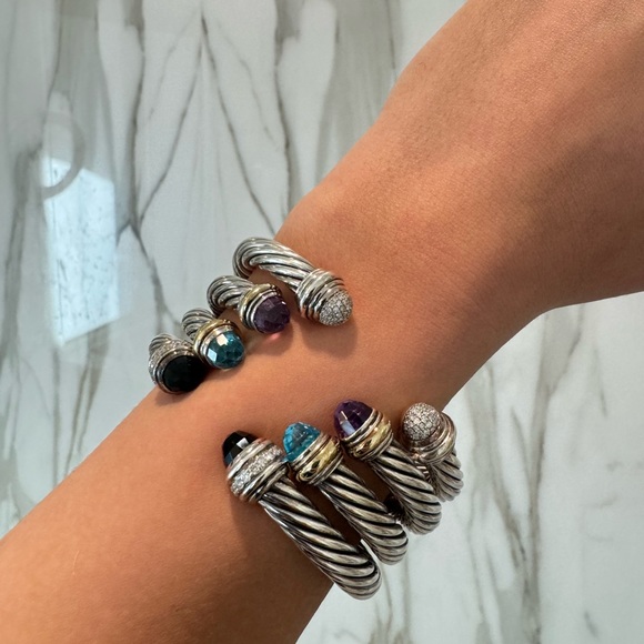 David yurman. Classic Cable Bracelet. Amethyst. 7mm - Picture 9 of 10